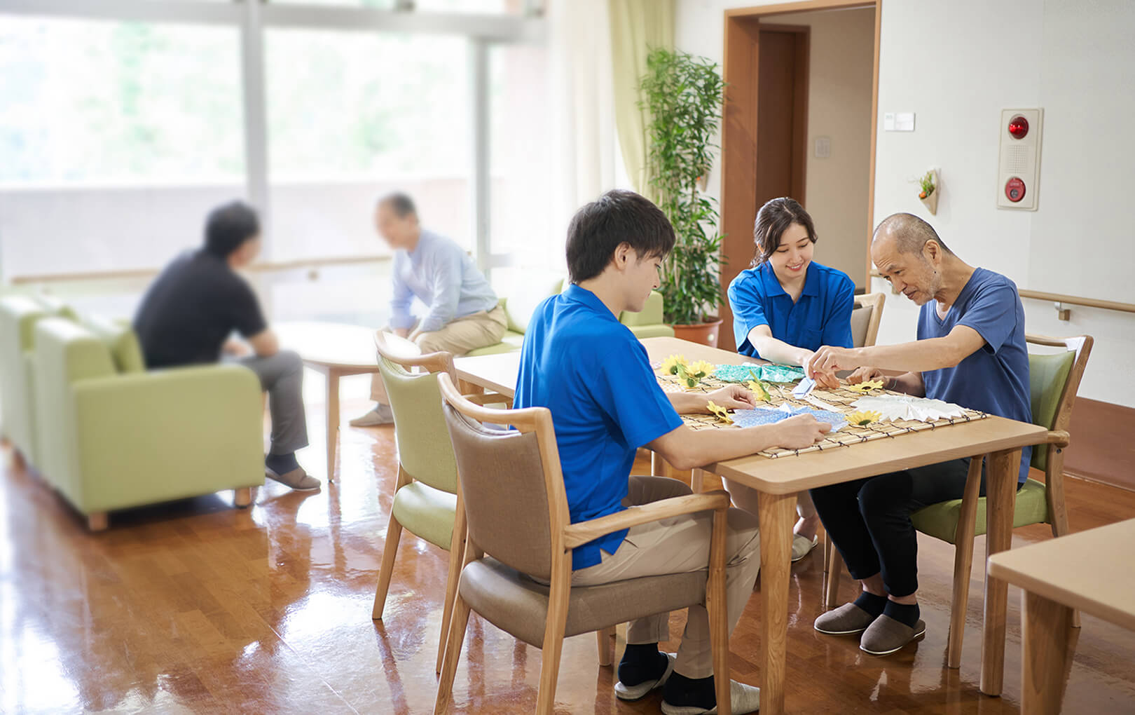 入社後フォローの様子