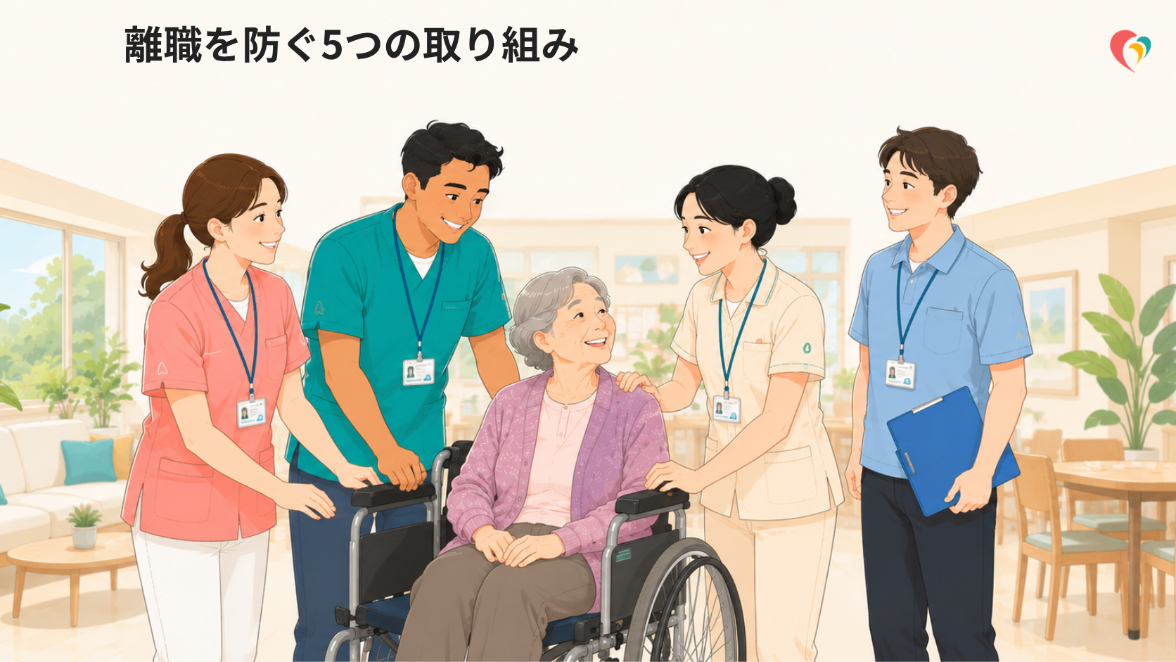 外国人介護士の定着率を上げる方法｜離職を防ぐ5つの取り組み