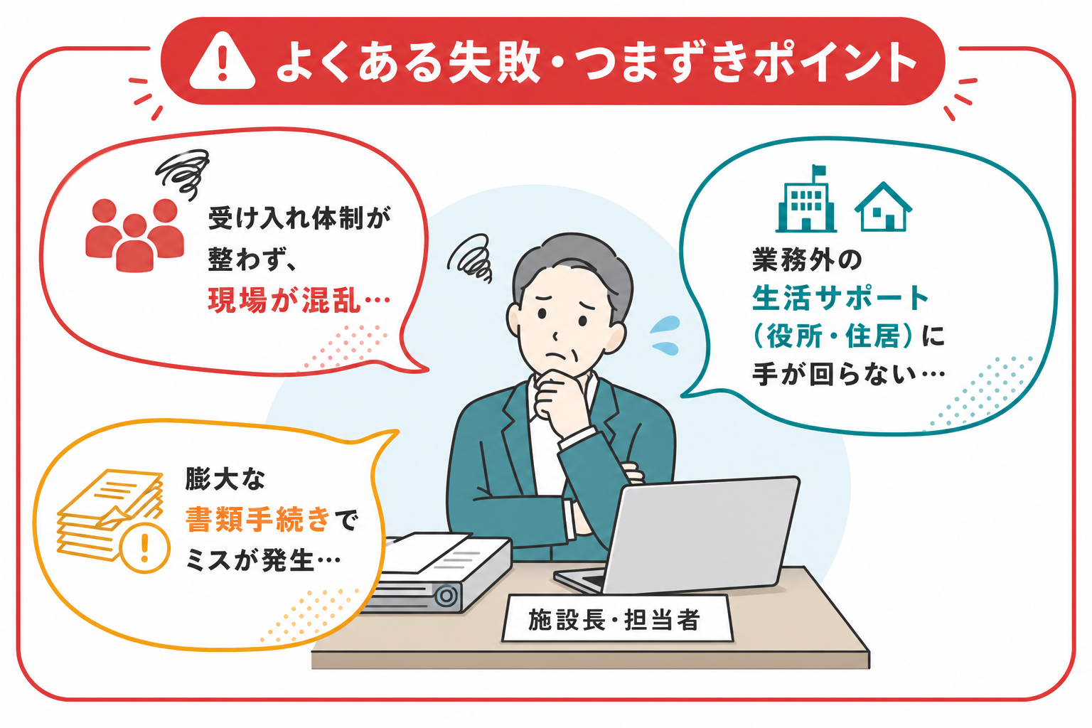 外国人財採用よくある失敗・つまずきポイント