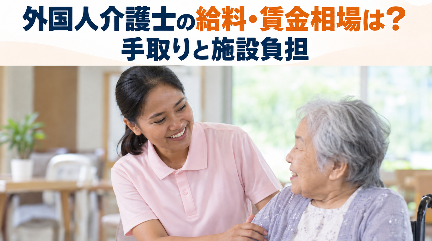 外国人介護士の給料・賃金相場は？手取りと施設負担