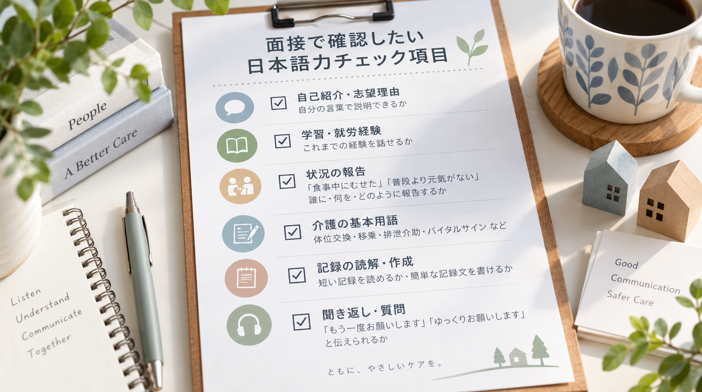 日本語力チェック項目
