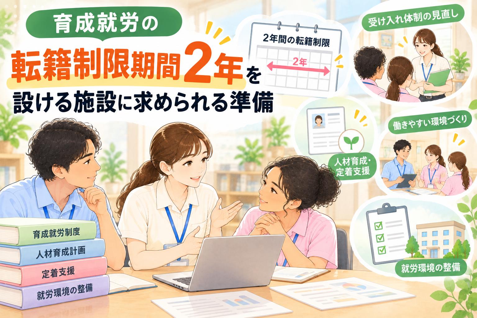 転籍制限期間2年を設ける施設に求められる準備