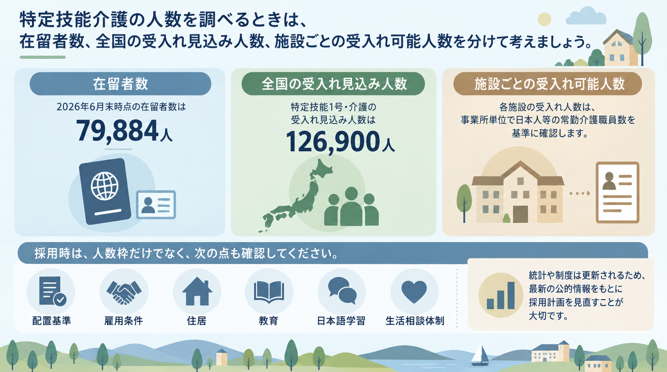 まとめ|特定技能介護の人数は3種類に分けて確認しよう