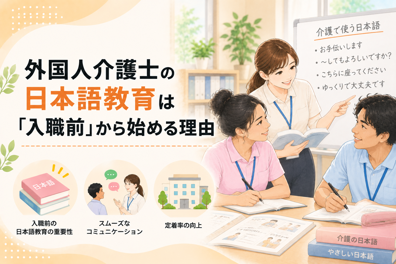 外国人介護士の日本語教育、何から始める？現場の進め方
